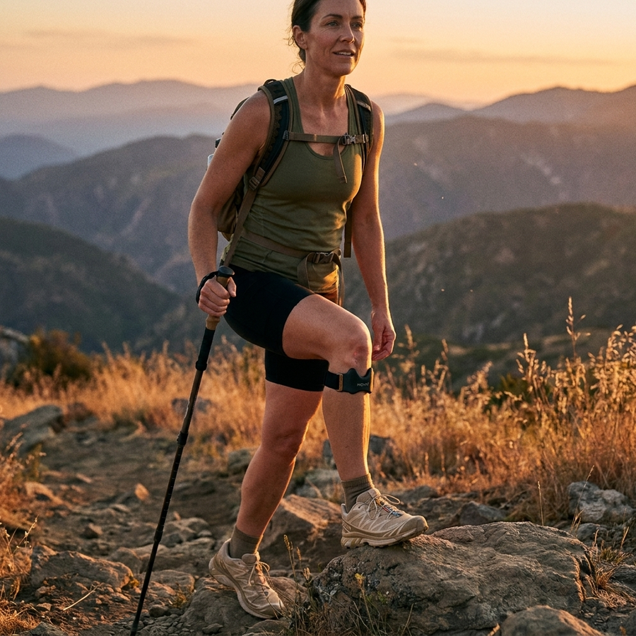 Hiker wearing MOVNT